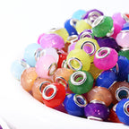 Acrylic Faceted Spacer Beads 9*14mm Jelly Colored 100pcs