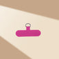 Fabric Tether Tabs Keychain Accessories 55mm Metal D Ring 20pcs 18