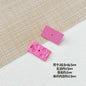 Painted Rainbow and Swing Plate Metal Beads 43mm 28mm Baking Finish 10pcs 15