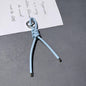 Braided PU Leather Keychain Knot Design Colorful 15cm 3pcs 15
