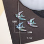 Plating Flying Bird Acrylic Beads 18mm Transparent 100pcs 6