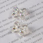 Transparent Plating Bow Acrylic Beads 15.6*14mm Candy Colored 100pcs 5