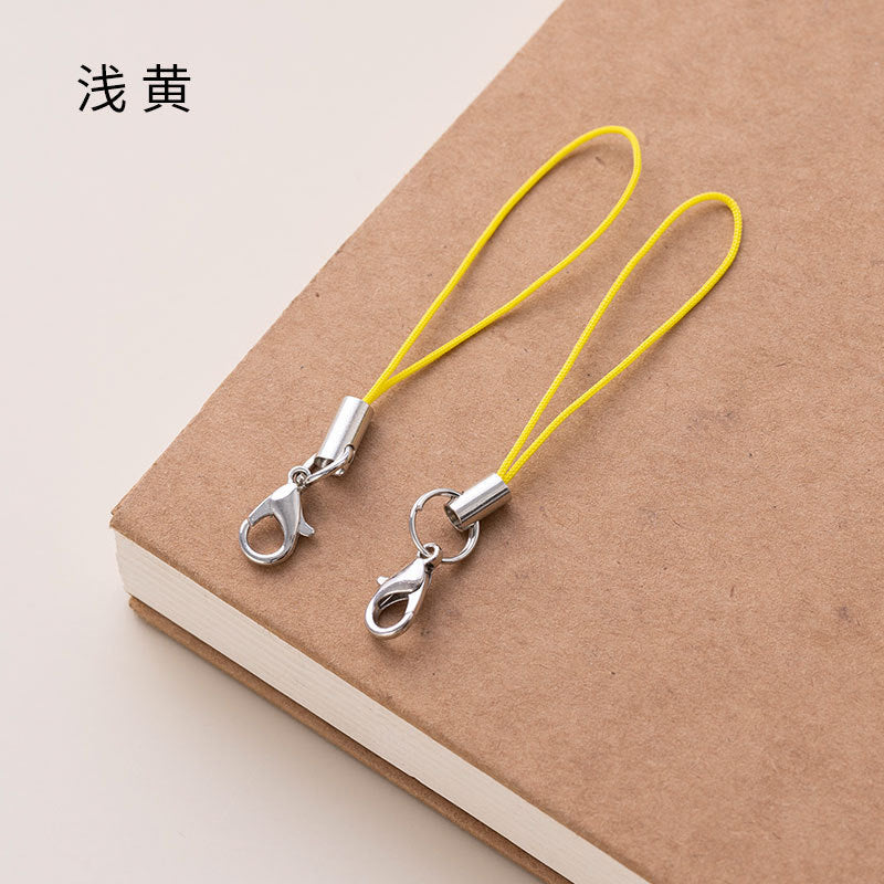 Colorful Phone Strap Keychain Mini Lobster Clasp Nylon Cord 50pcs 9