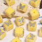 Butterfly Pentagram Cube Rhinestone Beads 22mm Vibrant Metal Embellished 5pcs 9