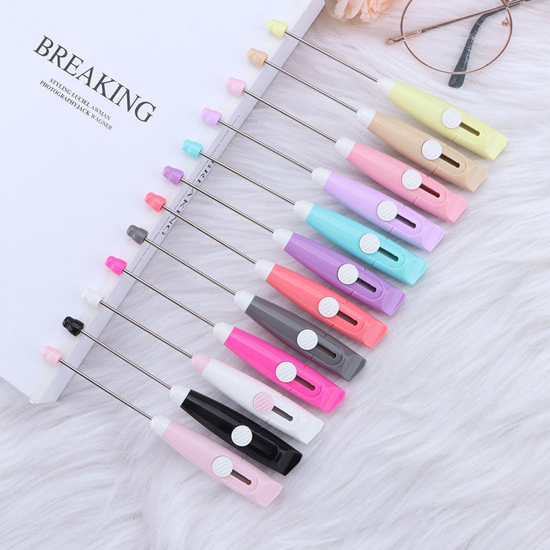 Beadable Retractable Parcel Opening Knife Slim Pastel Colors