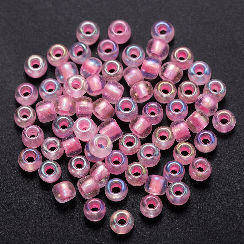Glow In The Dark Seed Glass Beads 3mm Multicolor Stripes 1800pcs 18