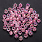 Glow In The Dark Seed Glass Beads 3mm Multicolor Stripes 1800pcs 18