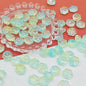 Czech Glass Beads Cat Paw 14mm Pastel Matte 25pcs 14