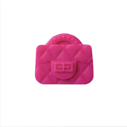 Handbag Silicone Beads Quilted Mini Purse Solid Colors 10pcs 16