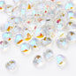 Heart Shape Glass Beads 8mm Frosted Iridescent Pastel 20pcs 6