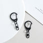 Zinc Alloy D Shaped Colorful Buckle Keychain Clasps 20pcs 38mm 17