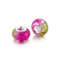 Acrylic Round Spacer Beads 14mm Gradient Two-Color Imitation Crack 100pcs 8