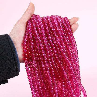 Crackle Round Glass Beads 8mm Gradient Dual Color Translucent 100pcs 16