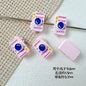 Baking Painted House and Camera Metal Beads 11mm 15mm Pastel Colors 20pcs 17