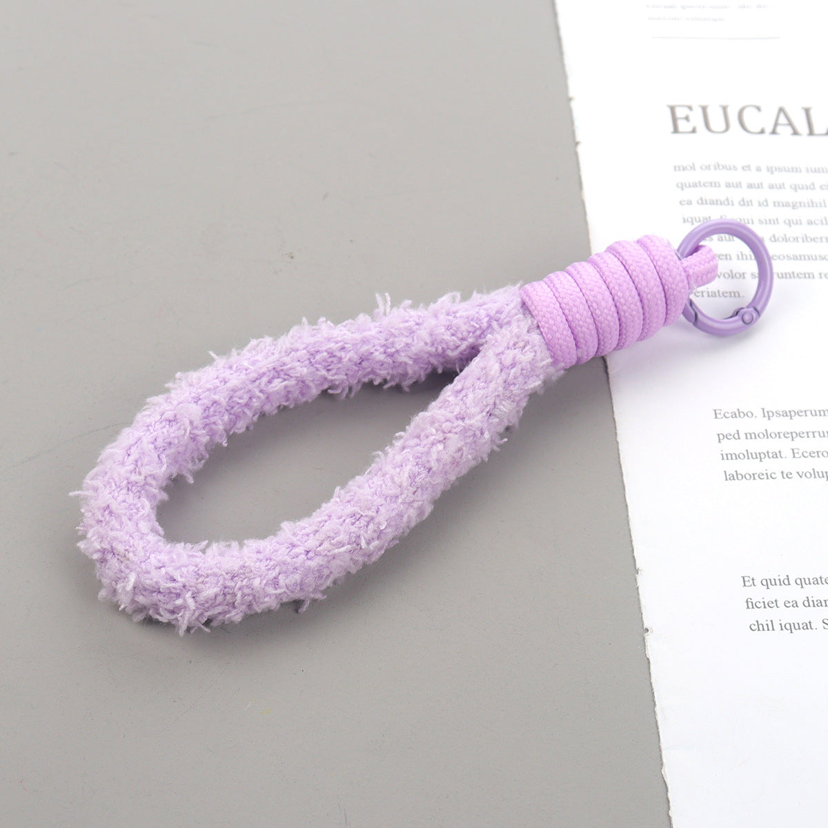 Plush Phone Charm Candy Color Soft Polyester Loop 2pcs 16cm 11