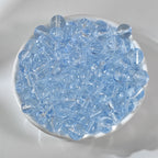 Ice Transparent Round Glass Beads 8mm Pastel Frosted Glow 100pcs 7
