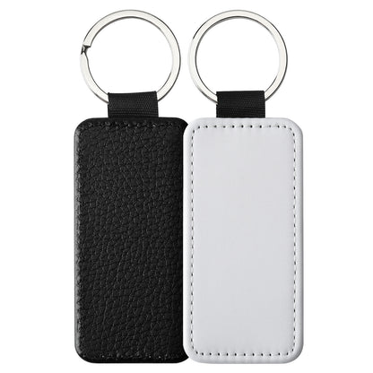 Sublimation Blank Keychain White Metal Ring Multiple Shapes 16