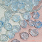 Camellia Glass Beads 19mm Clear Translucent Mixed Colors 50pcs 9