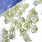 Wind Chime Flower Glass Beads 12mm Transparent Pink 50pcs 3