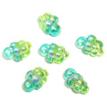 Plating 3D Cloud Acrylic Beads 16x24mm Transparent Iridescent 50pcs 6