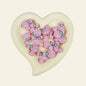 Silicone Focal Beads Mickey Head Polka Dot with Heart Accent 20pcs 7