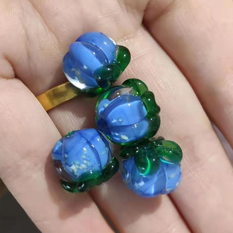 Lampwork Glass Beads Fruit Collection Glow in the Dark Detailed 20pcs 11