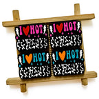 Silicone Focal Beads Bold I Heart Hot Cheeks Lightning Bolt Design 20pcs 3