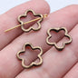 Hollow Flower Metal Beads 16mm Vintage Inspired Openwork 60pcs 6