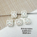 Bear Metal Beads 13mm Glossy Painted Alloy 10pcs 2