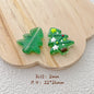 Hand Painted Christmas Tree Glass Beads 26mm Cartoon Pattern 1pc 7
