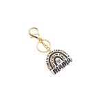 Wood Leopard Animal Print Rainbow Keychain for Moms 5