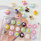 Helicopter and Satellite Metal Beads 17mm Painted Pastel Alloy 10pcs 2