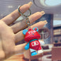 PVC Super Cool Bear Keychain Colorful Street Style Charm 7