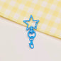 Zinc Alloy Star Keychain Buckles with Mini Lobster Clasps 5cm 20pcs 10