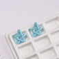Plated Hollow Star Acrylic Beads 22mm Colorful Mixed 20pcs 13