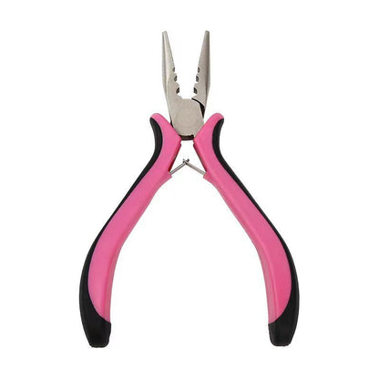 Three-Hole Hair Extension Pliers Ergonomic Steel Rubber Handles 128mm 1pc 5