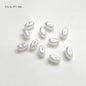 Vintage Shaped Imitation Pearl Acrylic Beads Soft White Luster 10pcs 10
