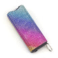 Rhinestone Self Defense Keychain Rechargeable Flashlight Electric Shock 12