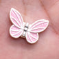 Tassel Butterfly Metal Beads 20mm Enamel Painted Zinc Alloy 20pcs 13