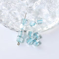 Acrylic Square Acrylic Beads 8mm Pastel Filled Core Glossy 60pcs 6