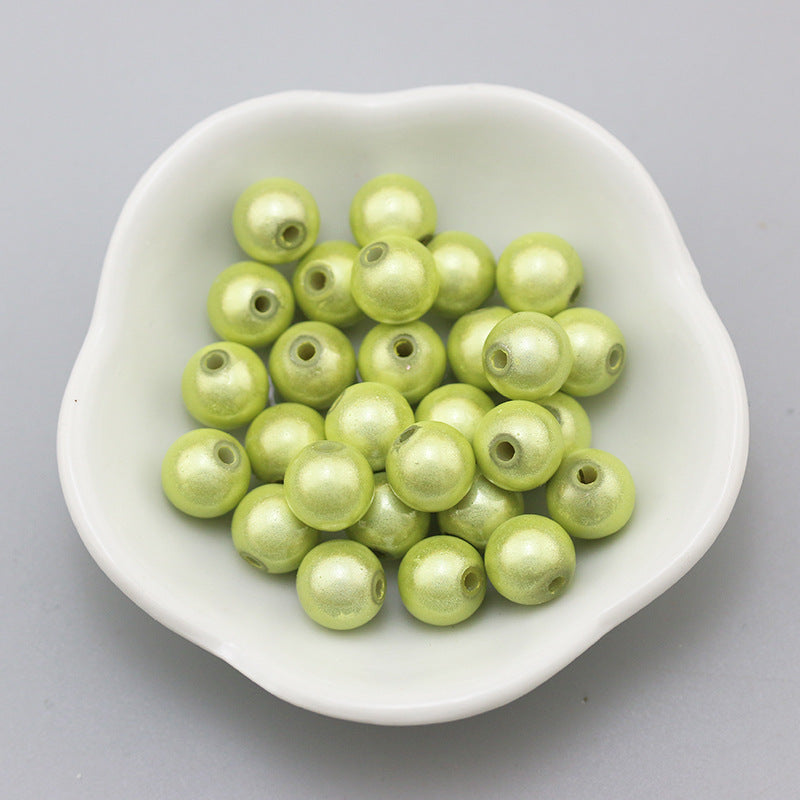 Glossy Metallic Round Acrylic Beads 10mm Colorful Assorted 50pcs 9