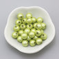 Glossy Metallic Round Acrylic Beads 10mm Colorful Assorted 50pcs 9