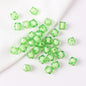 Faceted Acrylic Sago Beads 8-10mm Glossy Translucent 100pcs 12