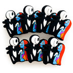 Silicone Focal Beads Halloween Ghost Couple Vibrant Colors 20pcs 3