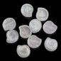 Electroplated Snail Glass Beads 12mm Transparent Iridescent 30pcs 6