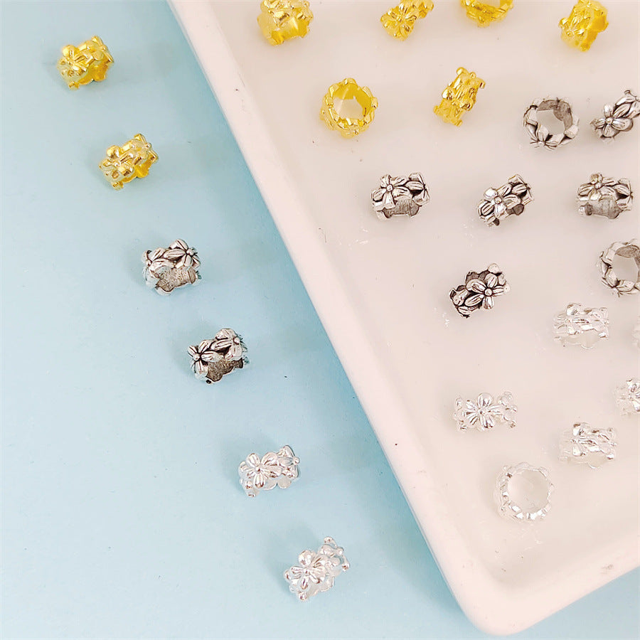 Alloy Wreath Spacer Beads 7mm Tibetan Style 100pcs