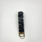 Satin Scrunchie Wristlet Keychain Solid Colors Antique Bronze Rings 2pcs 11