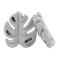 Silicone Focal Beads Leaf Soft Veined Upright Design 20pcs 6