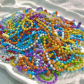 Multi Colored Iron Ball Chain Key Rings 10mm 12mm Length 100pcs 6