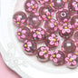 Hand Painted Daisy Bee Series Acrylic Beads 16mm Colorful Glossy 10pcs 3